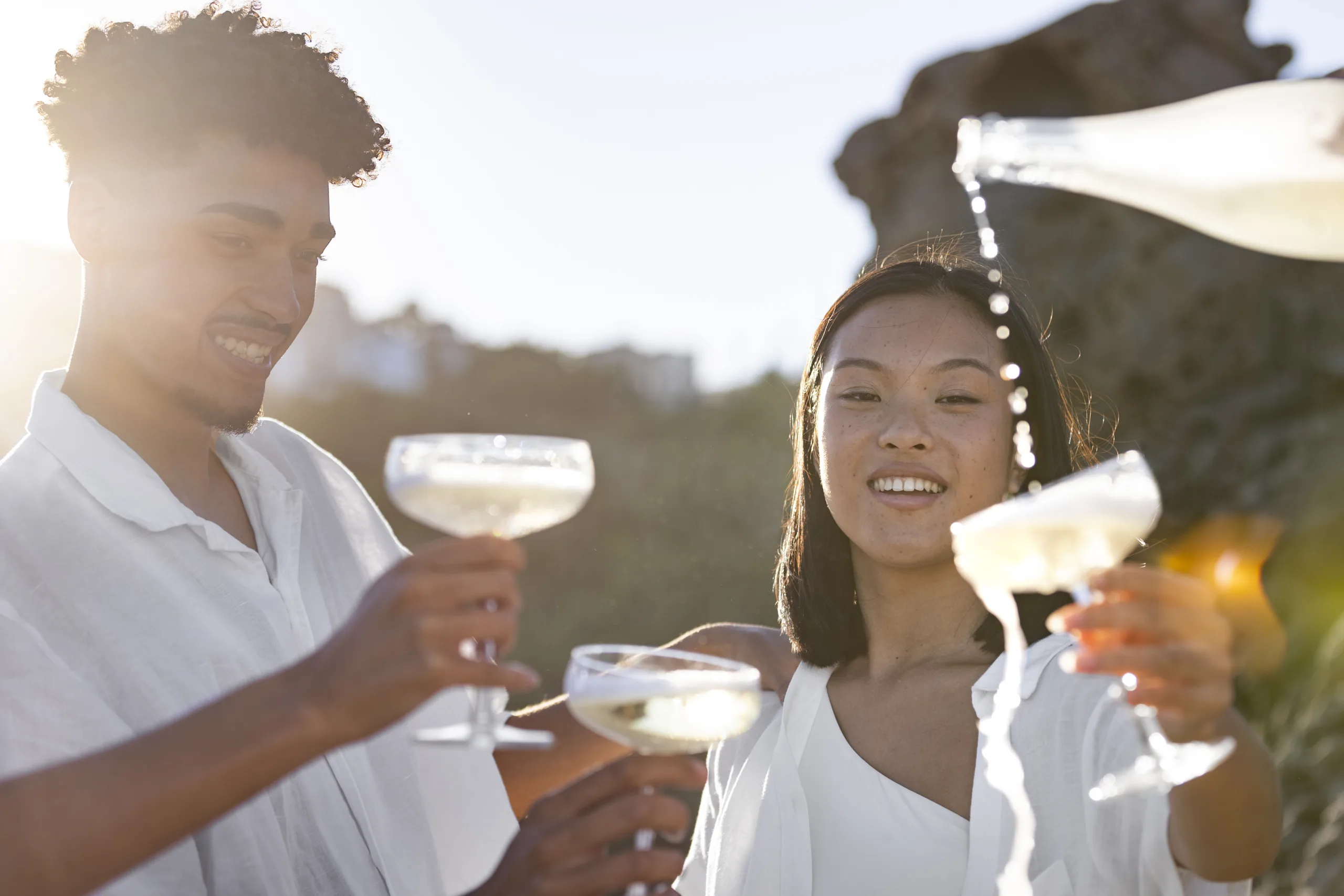 Introdução ao evento com welcome drinks