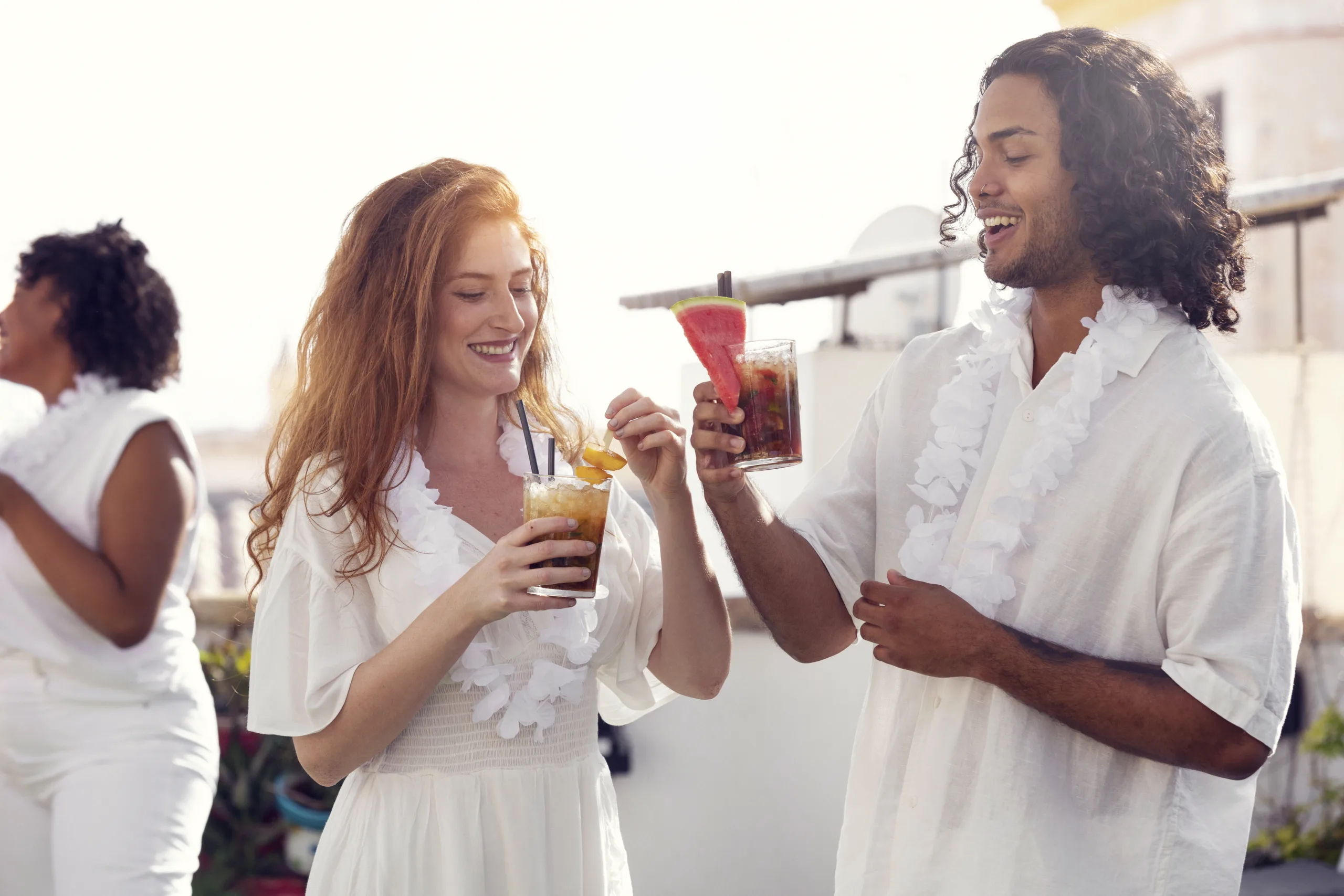 Introdução ao evento com welcome drinks